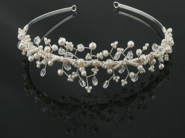 Pearl & Crystal Tiara