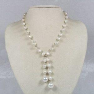 Y Style Delicate Pearl Necklace
