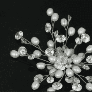 Chandelier Style Brooch with Pearls