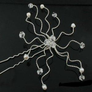 Gorgeous Pearl & Crystal Hair Pin
