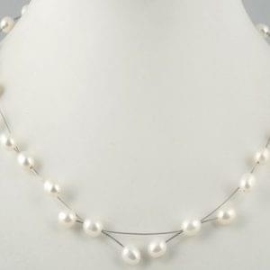 Pearl Oval Design Necklace
