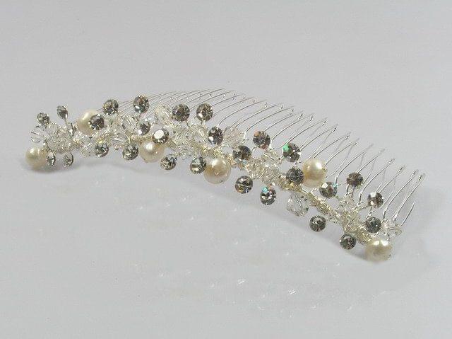 Pearl & Rhinestone Comb