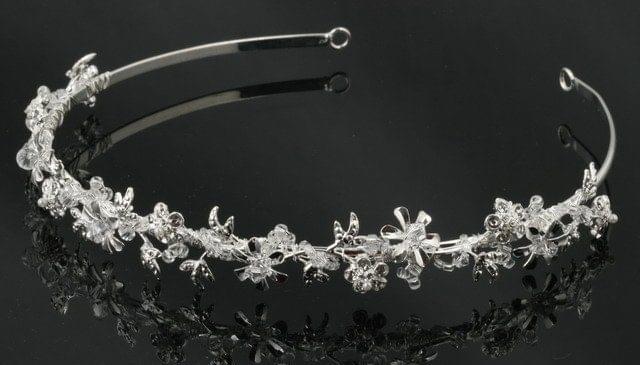 Sparkling Floral Rhinestone & Crystal Headband - Image 2