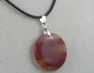 Red Agate Crystal Pendant