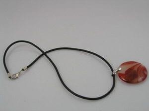 Red Agate Crystal Pendant - Image 2