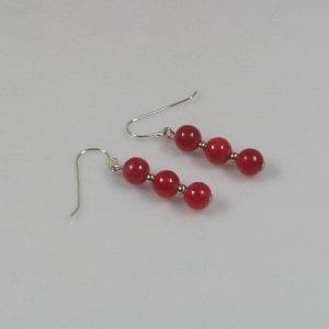Red Jade Earrings