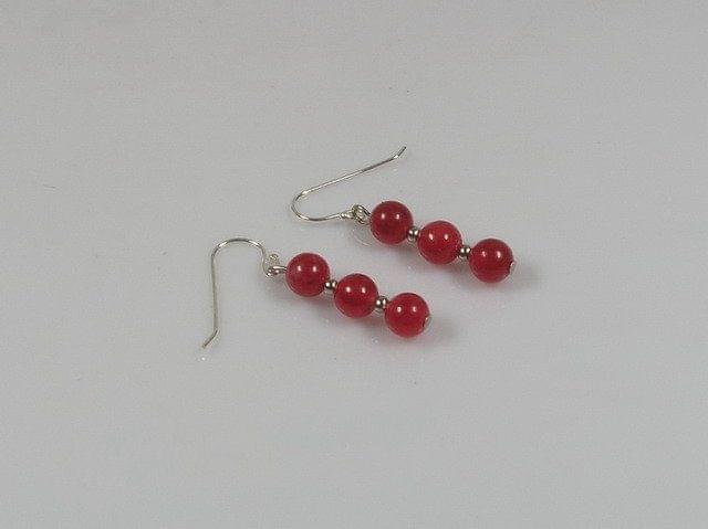 Red Jade Earrings