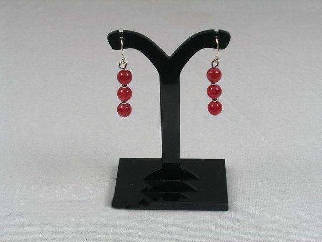 Red Jade Earrings