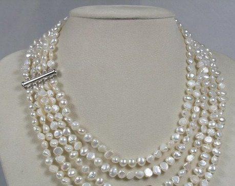 Five Strand Pearl Necklace