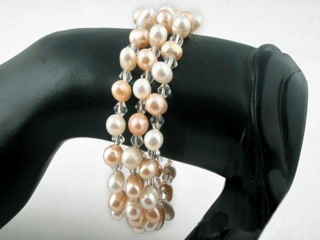 Elegant Cultured Pearl Bangle