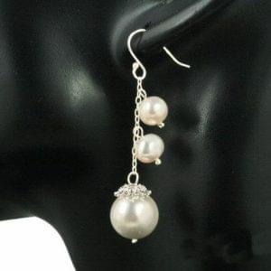 Elegant Drop Pearl Earrings