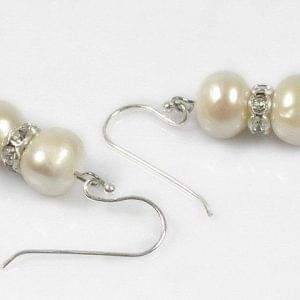 Pearl Antique Style Earrings Two Pearl