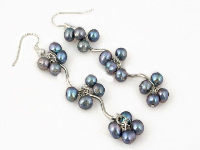Stunning Grape Design Dangle Earrings