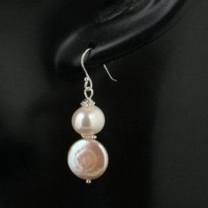 Pearl Coin Earrings