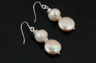 Pearl Coin Earrings - Image 3